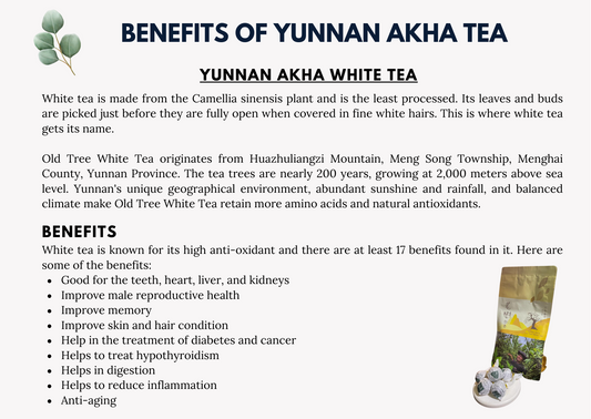 Yunnan Akha Pu'Er White Tea (Old Tree) - 150g
