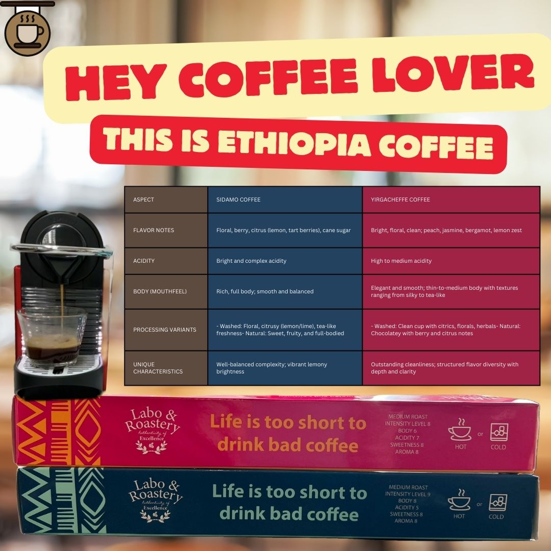 Yirgacheffee Ethiopia Coffee Pods